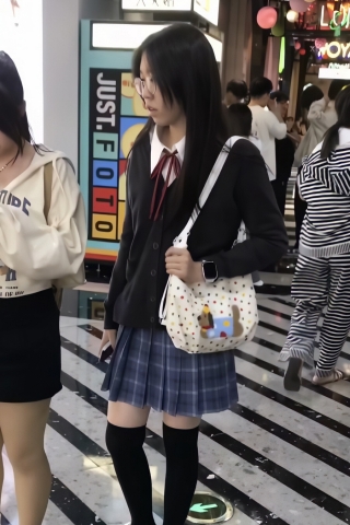 TK275-jk叠穿肉丝妹子开闪