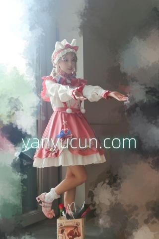 JQY-134前后抄底第五人格园丁HelloKitty联动服粉内