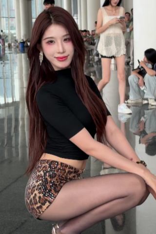 绝美安琪车模极品黑丝