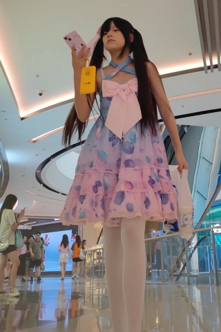 XM130双马毛粉裙萝莉