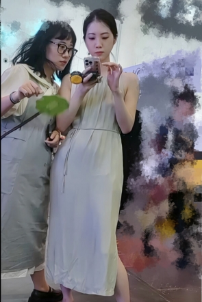 JQY97-绿色长裙凉鞋绿N